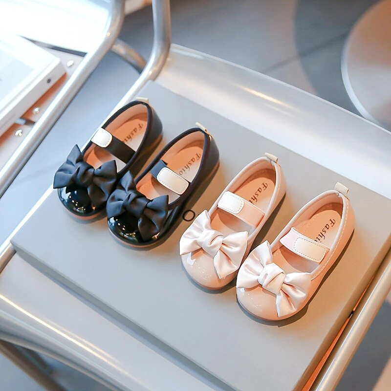 2023. Dječje cipele s pravom isporukom, mašnom s okruglim prstima, kukicom i omčom, dječja modna obuća za slobodno vrijeme, s isporukom u akcijskoj isporuci Neklizajuće cipele za djevojčice Chic