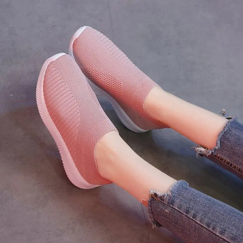 Дамски равни обувки Дамски летни удобни дишащи въздушни мрежести обувки тип лодка Балетни равни обувки Мокасини Сабо Гладиаторски сандали