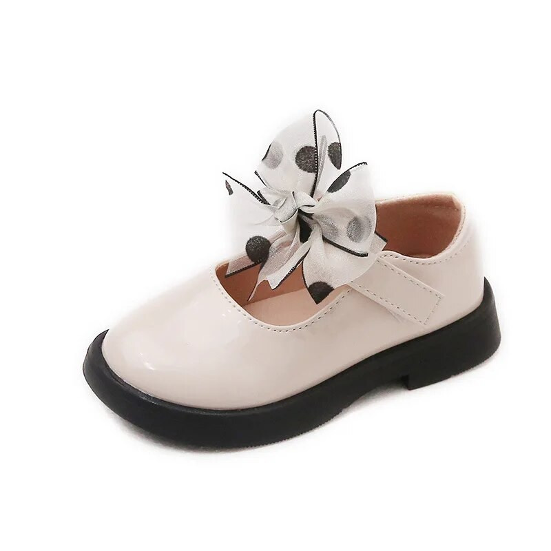 Djevojčice Kožne cipele za plesnu zabavu Vjenčanje Crne školske dječje ravne cipele s čipkanom leptir mašnom Princeza Slatka moda 2023. proljeće 26.-36.