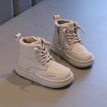 2023 Νέες κοντές μπότες για κορίτσια μονόχρωμες μπότες για αγόρια με φερμουάρ στο πλάι ραψίματος Drop Shipping Παιδικές μπότες Chelsea Αθλητικά παπούτσια κορεατικού στυλ