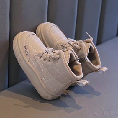 2023-as új lányok rövid csizmák egyszínű varrás oldalon cipzárral fiú csizmák Drop Shipping gyerekeknek Chelsea csizmák koreai stílusú sportcipők