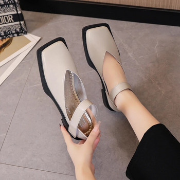 2022 Γυναικείες φλατ Γυναικείες διαφάνειες πολυτελείας Παπούτσια Loafers Γυναικείο Mule Pantofle Κάλυμμα Toe Designer Mules Flat Soft Basic Rome Sanda