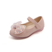 Tüdrukute nahast kingad Mood Laste litrid Rhinestone Printsesskingad Laste mood Pehme tallaga tantsukingad Korea madalad kontsad