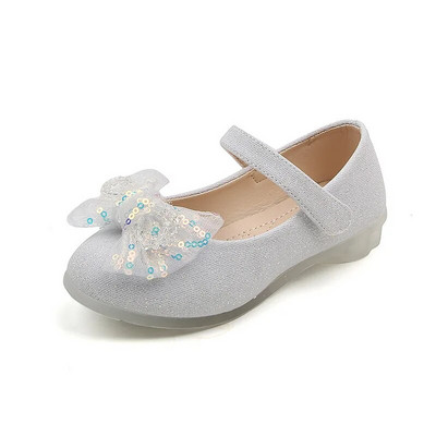 Tüdrukute nahast kingad Mood Laste litrid Rhinestone Printsesskingad Laste mood Pehme tallaga tantsukingad Korea madalad kontsad