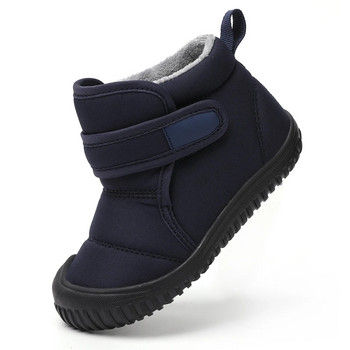 Υψηλής ποιότητας ανθεκτικές παιδικές αντιολισθητικές μπότες χιονιού για αγόρια αδιάβροχες μαλακές βελούδινες χειμερινές κοντές μπότες Κοριτσίστικα ζεστά βαμβακερά παπούτσια