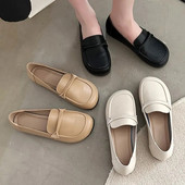 Jauni Sieviešu Loafers Melni Slip on Ādas Kurpes Sieviešu Plakanas Baltas Sneaker Ikdienas apavi Pavasara Rudens Laivu Apavi sievietēm 1563N