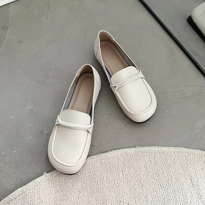 Jauni Sieviešu Loafers Melni Slip on Ādas Kurpes Sieviešu Plakanas Baltas Sneaker Ikdienas apavi Pavasara Rudens Laivu Apavi sievietēm 1563N