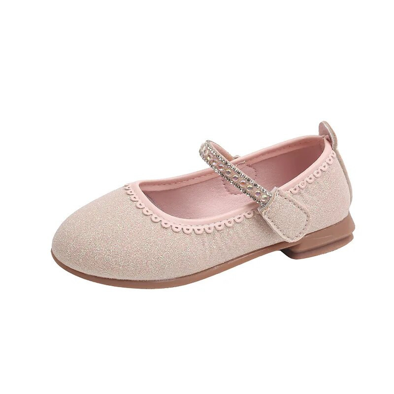 2023. gada jaunas vienkāršas meitenes, Mērija Džeinsa ballīšu kāzu šoviem Rhinestones, mīļi bērni, modes ādas apavi, platforma Princeses dzīvoklis