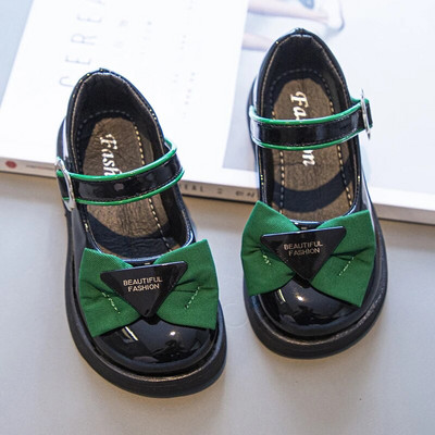 Lányos bőrcipők Mary Janes Gyermek iskolai alkalmi cipők Gyerekparti esküvői cipők klasszikus masnival 2023 tavaszi új