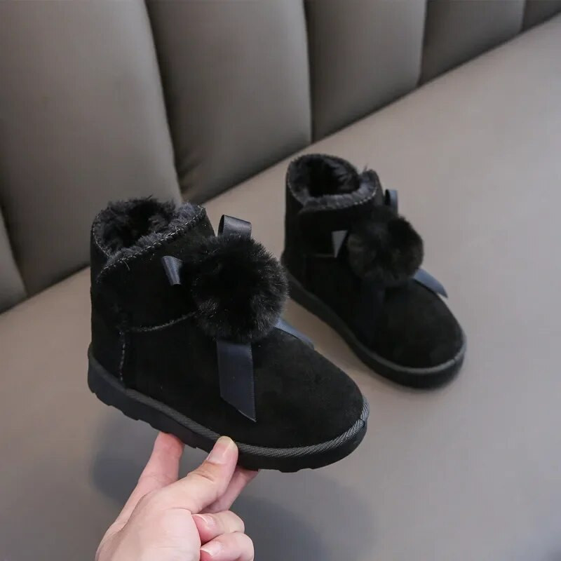 Взуття Дитяче Зимаkid sniega zābaki ziemas meitenes zābaki zēnam plīša kokvilnas apavi Jauki mazuļu silti mazuļu apavi meitenei Kid Bota Para Niña