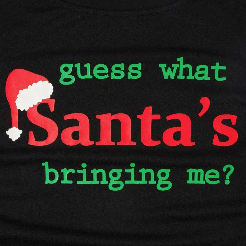 Topi grūtniecēm Tkrekls Sievietēm Ziemassvētku vecīša apdruka Grūtnieču drēbes Ziemassvētku grūtniecības krekls Apģērbs Ropa Mātes Embarazada