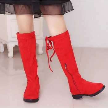 Παιδικές μπότες Snowy 2023 Χειμώνας και Άνοιξη Νέα Κορεάτικη έκδοση: Big Boy High Top Girls\' Princess Over Knee Long Boots Cotton