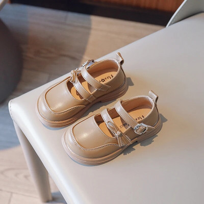 Laste mood Tüdrukute madalad jalavarjud 2023 Uued lihtsad libisemiskindlad printsessikingad Drop Shipping vabaaja lastejalatsid Mustad koolikingad