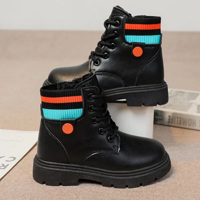 Gyerekcsizmák Rózsaszín Lányok Zoknis csizmák Sokoldalú oldalsó cipzáras Gyerek divat Alkalmi Princess Rövid csizmák Csúszásmentes 2023 Új pamut PU