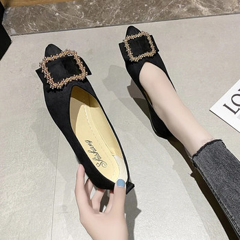 Нови ежедневни дамски плажни обувки с остри пръсти Модни неплъзгащи се единични обувки с плоски заострени пръсти Многоцветни големи размери 35-43
