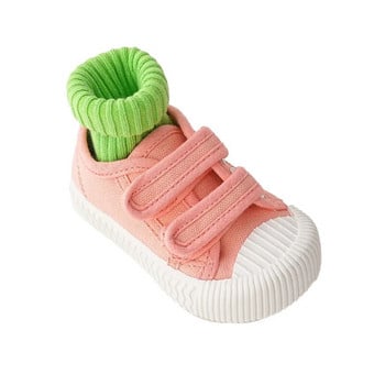 Детски платнени обувки Малки бебета Момчета Маратонки Момичета Ежедневни обувки в цвят бонбон Бебешки Детски дишащи обувки за свободното време Меки