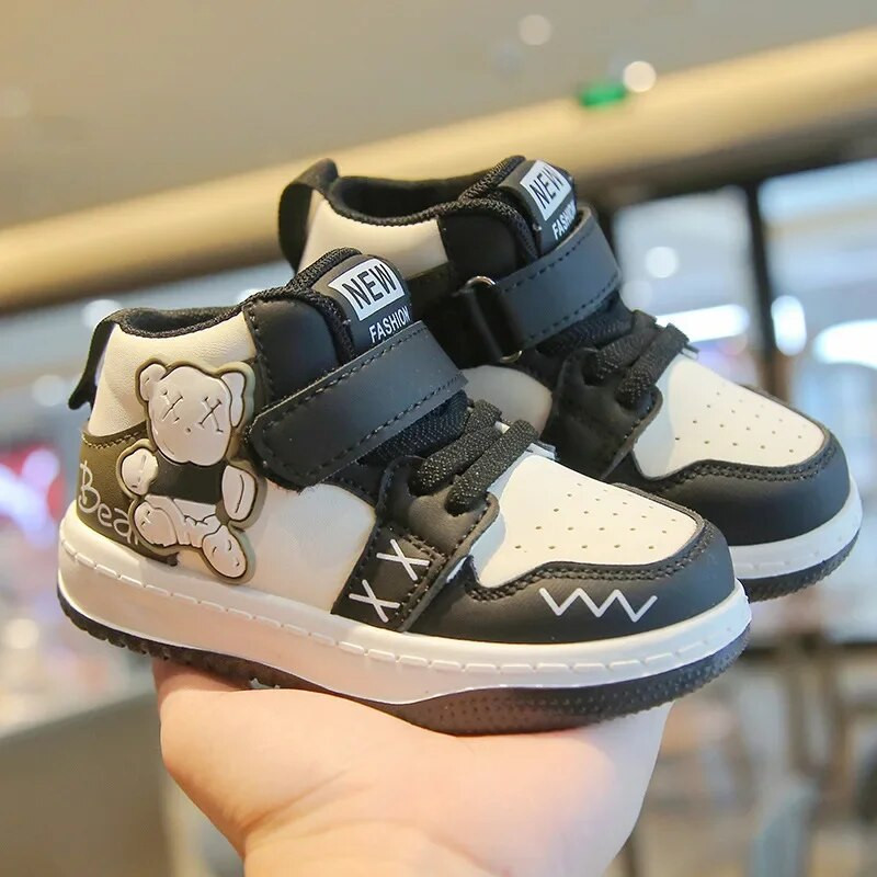 Bērnu sporta apavi zēniem Ikdienas kedas Pavasaris Rudens Jaunas Augstas, Neslīdošas meiteņu galda apavi Bērnu apavi ar mīkstu zoli