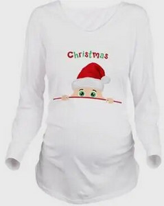 Grūtnieču apģērbs Radošs dinozauru olu apdrukas T krekls grūtniecēm, topi ar apaļu kakla izgriezumu Poliestera grūtniecības krekls P0411