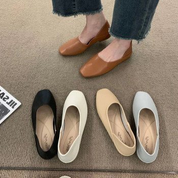 Ladies Flats νέες μπαλαρίνες από μαλακό δέρμα μοκασίνια με ρετρό παπούτσια γιαγιά άνοιξη καλοκαίρι παπούτσια οδήγησης γυναίκα