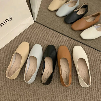 Ladies Flats νέες μπαλαρίνες από μαλακό δέρμα μοκασίνια με ρετρό παπούτσια γιαγιά άνοιξη καλοκαίρι παπούτσια οδήγησης γυναίκα