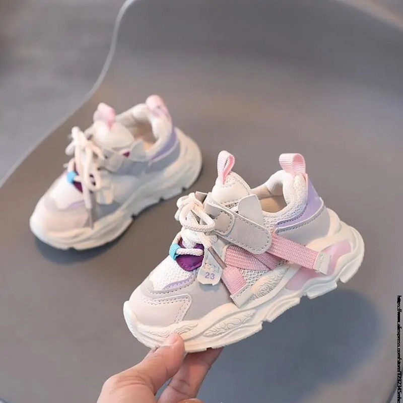 Gyermek sportcipők csecsemők puha talpú tipegő cipők őszi lányok baba légáteresztő hálós tornacipők divatos gyerekcipők fiúknak