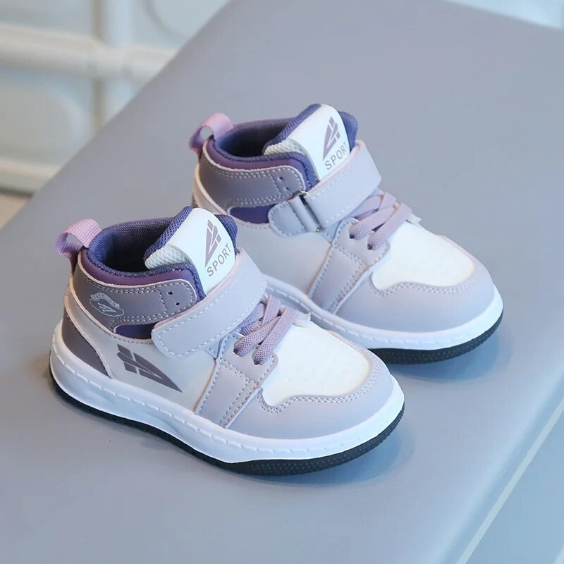 Kruleepo Visoke sportske tenisice za djecu, dječake, djevojčice, bebe, dječje pu kožne neklizajuće cipele za slobodno vrijeme, tenis na otvorenom, trčanje Schuhe