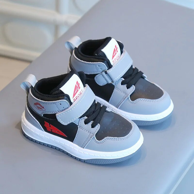 Kruleepo Visoke sportske tenisice za djecu, dječake, djevojčice, bebe, dječje pu kožne neklizajuće cipele za slobodno vrijeme, tenis na otvorenom, trčanje Schuhe