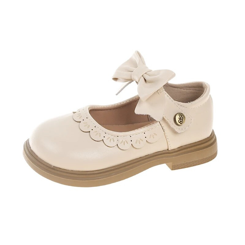 2023 Lolita stil Dječje modne svestrane mašne Čipkane dječje mekane jednostavne neklizajuće britanske natikače u britanskom stilu Princess mokasine s poliuretanskom isporukom u paketu