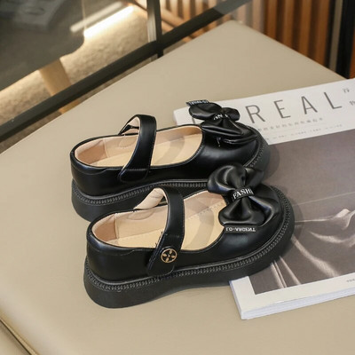 Moodsad laste nahast kingad, tüdrukud 2023, uued pehmed hingavad, lihtsad, libisemiskindlad armsad kaared, laste madalad jalavarjud, ümmarguse varbaga, lihtsad