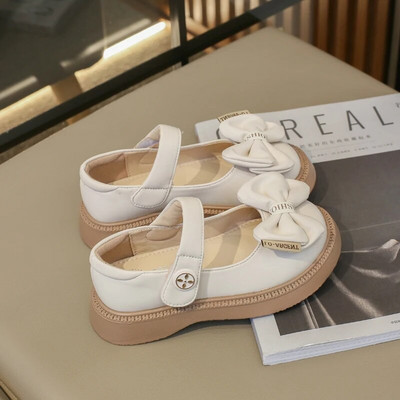 Moodsad laste nahast kingad, tüdrukud 2023, uued pehmed hingavad, lihtsad, libisemiskindlad armsad kaared, laste madalad jalavarjud, ümmarguse varbaga, lihtsad