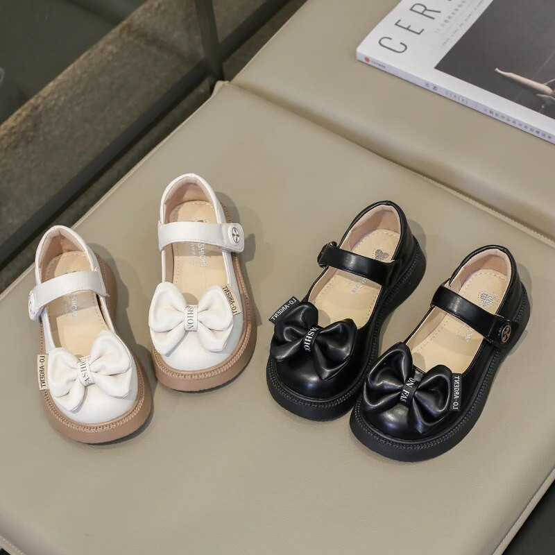 Moodsad laste nahast kingad, tüdrukud 2023, uued pehmed hingavad, lihtsad, libisemiskindlad armsad kaared, laste madalad jalavarjud, ümmarguse varbaga, lihtsad