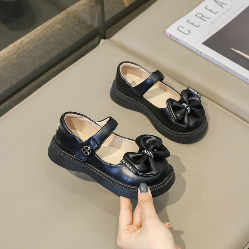 Moodsad laste nahast kingad, tüdrukud 2023, uued pehmed hingavad, lihtsad, libisemiskindlad armsad kaared, laste madalad jalavarjud, ümmarguse varbaga, lihtsad