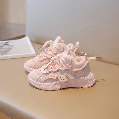 Modne plišane dječje debele tenisice za 2024. Vodootporne sportske cipele za dječake Udobne tenisice za trčanje Neklizajuća dječja obuća za djevojčice