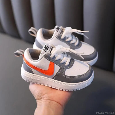 Nove dječje tenisice za djevojčice i dječake, jesenske dječje cipele protiv klizanja, mekano dno, udobne sportske bijele cipele, ležerne ravne cipele za malu djecu