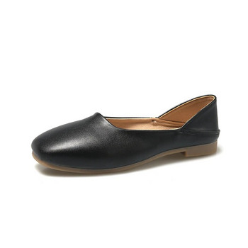 Ladies Flats νέες μπαλαρίνες από μαλακό δέρμα μοκασίνια slip on retro παπούτσια άνοιξη καλοκαίρι παπούτσια οδήγησης γυναίκα mules παντόφλες