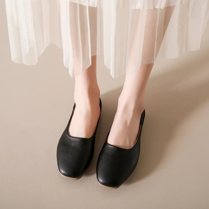 Ženske ravne cipele, nove balerinke, mekane kožne mokasine, retro cipele, proljeće, ljeto, cipele za vožnju, ženske mule papuče