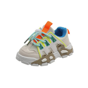 Zapatillas Παιδικά αθλητικά παπούτσια για αγόρι κορίτσι Μαλακή σόλα αθλητική σόλα για τρέξιμο Μόδα Διχτυωτό Παιδικά Παπούτσια Μαθητικά με κορδόνια Παπούτσια τένις