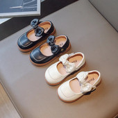 Kožne cipele za djevojčice s leptir-mašnom Princess Slatka moda Dječje cipele Klasične 2023. Proljeće Nove Dječje ležerne cipele za zabavu