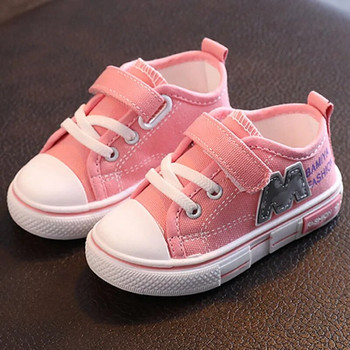 Kruleepo Детски едноцветни платнени обувки от плат Бебешки момичета Деца Момчета Улични Ежедневни обувки на открито Спорт Тенис Фитнес игри Schuhe