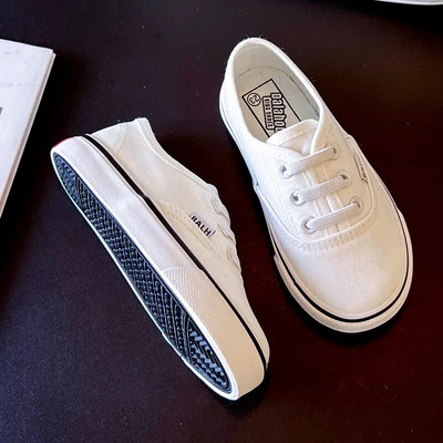 Jaunas 2024. gada bērnu kanvas apavi bērniem kedas Elpojoši ikdienas apavi Modes mazuļu apavi meitenēm, zēniem, 19-30 Niña