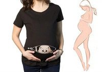 Modne majice za trudnice Smiješne i slatke dječje majice s 3D ispisom Odjeća velikih veličina S-3XL