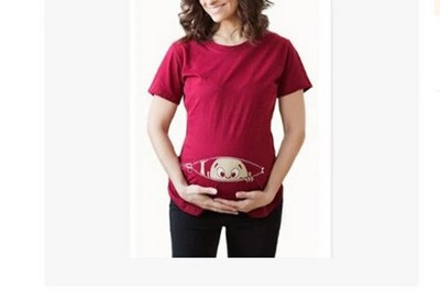 Modne majice za trudnice Smiješne i slatke dječje majice s 3D ispisom Odjeća velikih veličina S-3XL