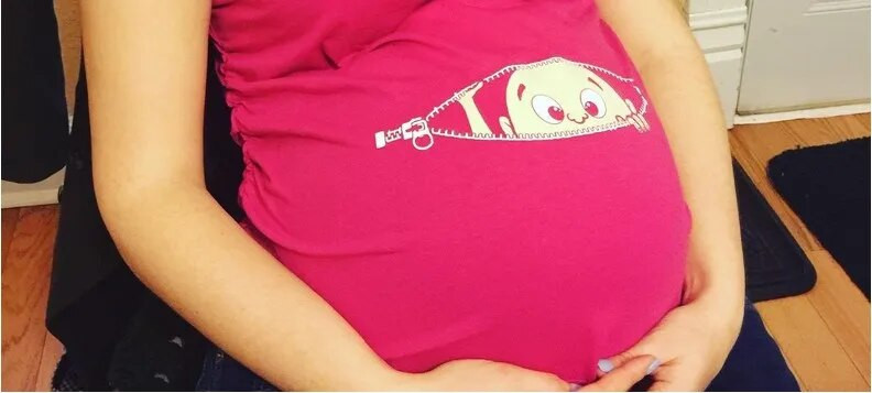 Modne majice za trudnice Smiješne i slatke dječje majice s 3D ispisom Odjeća velikih veličina S-3XL