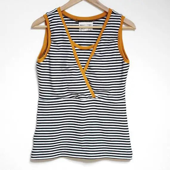 Sieviešu grūtnieču T-krekls Grūtnieču Vasaras vienkrāsains O kakla Svītrains Bezpiedurkņu Tops Barošanas Tops Grūtnieču apģērbs