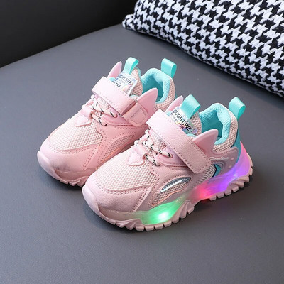 Veličina 21-30 Dječja obuća Dječje svjetleće tenisice Prozračne i otporne na habanje Dječja ležerna obuća Dječje tenisice Boy Schoenen