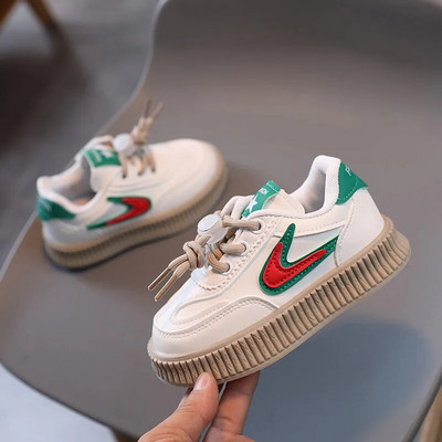 Gyerek Gyerek PU bőr alkalmi cipők 3-12 éves korig fiúk lányok minden évszakban Aire hálós, légáteresztő gumitalpú cipők