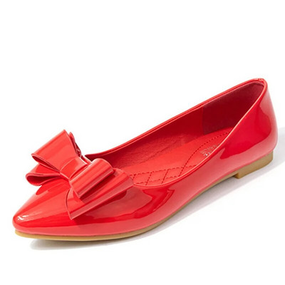 SNURULAN Rózsaszín Cipők Nő Fekete Lapos Pillangós csomó Aranyos Cipők Csónakcipők Női Divat Scarpe Eleganti Donna Zapatos Charol