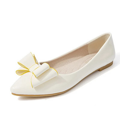 SNURULAN Rózsaszín Cipők Nő Fekete Lapos Pillangós csomó Aranyos Cipők Csónakcipők Női Divat Scarpe Eleganti Donna Zapatos Charol