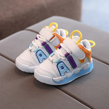 Детски спортни обувки Бебешки обувки с мека подметка за малки деца Есенни момичета Бебешки маратонки с дишаща мрежа Модни детски обувки за момчета