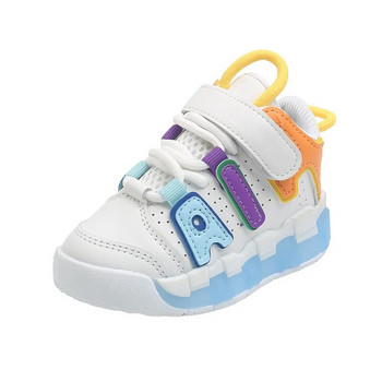 Детски спортни обувки Бебешки обувки с мека подметка за малки деца Есенни момичета Бебешки маратонки с дишаща мрежа Модни детски обувки за момчета